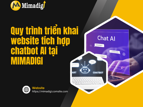 Website design with AI chatbot integration by mimadigi
