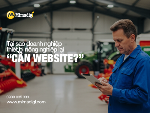 Website design for agricultural equipment suppliers at mimadigi
