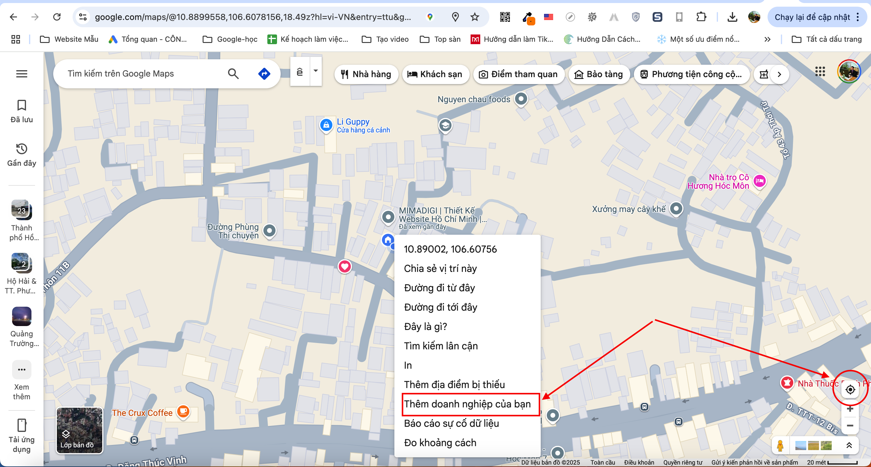 Quy trình tạo google maps doanh nghiệp