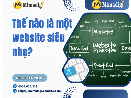 Ultra-Light Speed Optimized Website with MIMADIGI