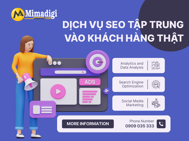 Dịch vụ SEO tập trung vào khách hàng thật và hiệu quả kinh doanh