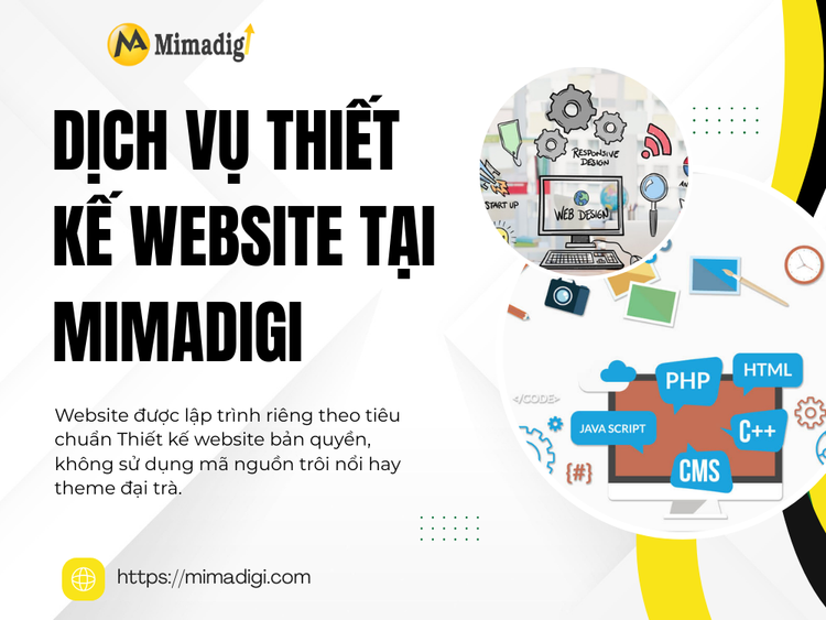 Dịch vụ thiết kế website tại MIMADIGI dành cho doanh nghiệp Bến Thành