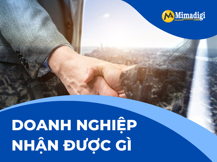 What do businesses gain by partnering with MIMADIGI in Xom Chieu?