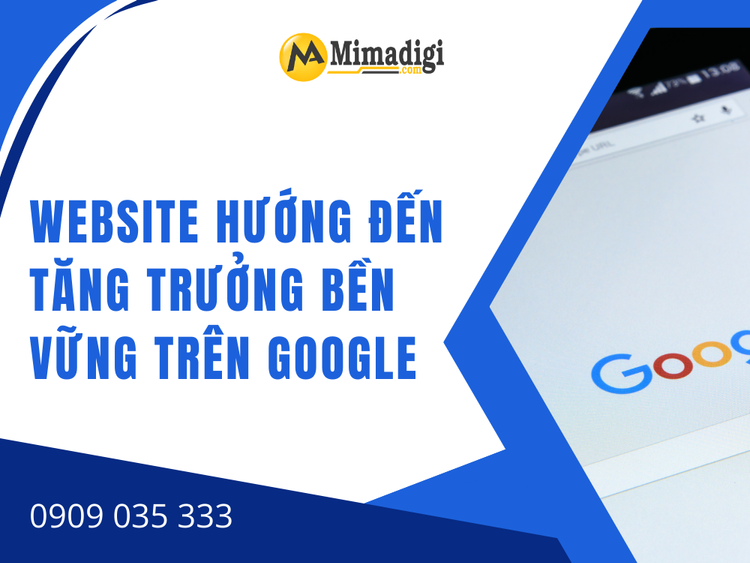 Website aimed at sustainable growth on Google