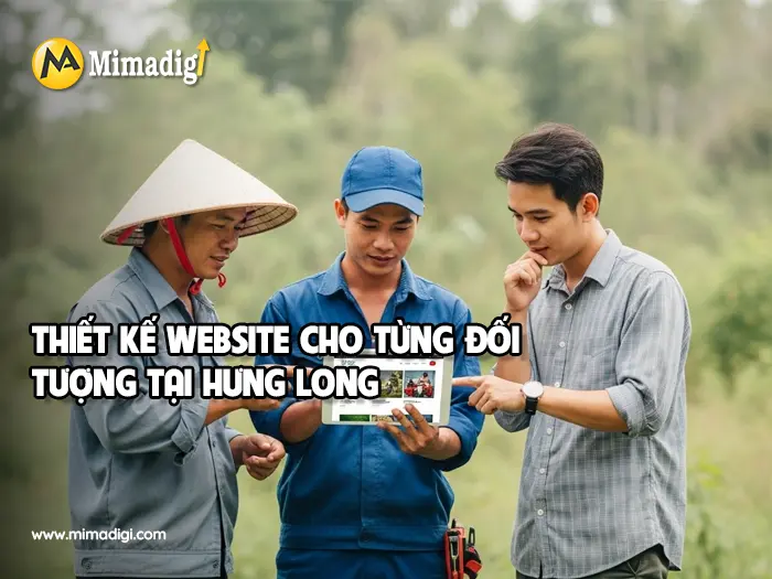 Thiết kế website Xã Hưng Long tại mimadigi