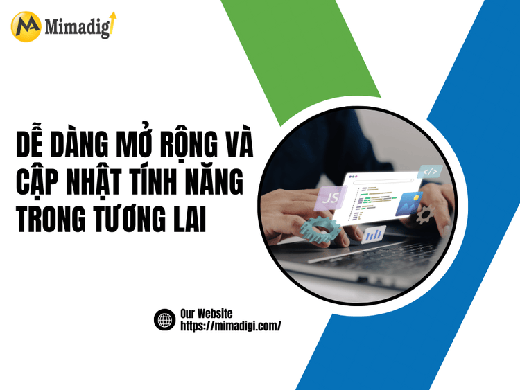 Dễ dàng mở rộng và cập nhật tính năng trong tương lai tại MIMA