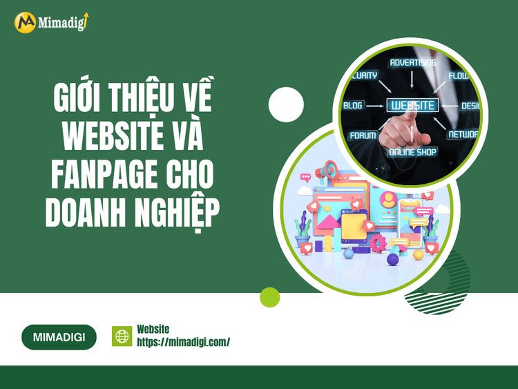 Giới thiệu về website và fanpage cho doanh nghiệp tại MIMA