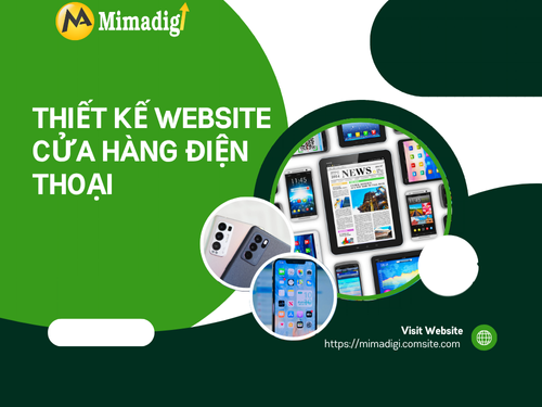 Website design for phone stores at mimadigi
