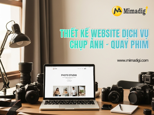 Photography and Videography Service Website Design at MIMADIGI