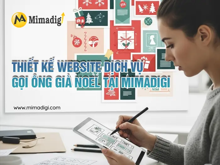 Website design for Santa Claus home visit service at mimadigi