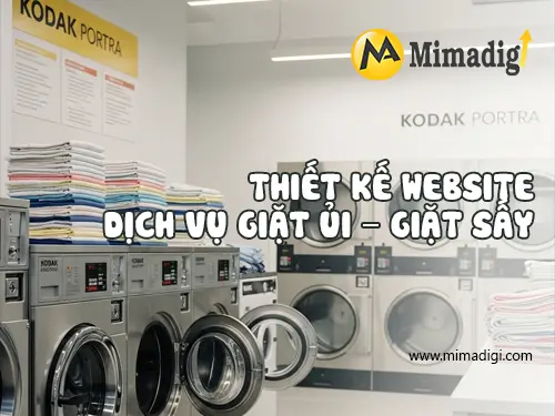 Laundry and Dry Cleaning Service Website Design at mimadigi