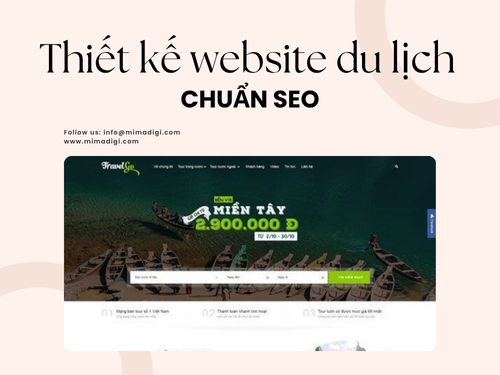 Website Design for Travel Companies in Vung Tau by MimaDigi