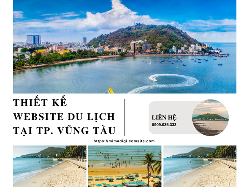 Tourism Website Design in Vung Tau City at mimadigi