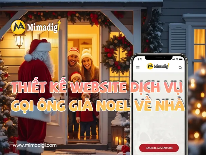 Website design for Santa Claus home visit service at mimadigi