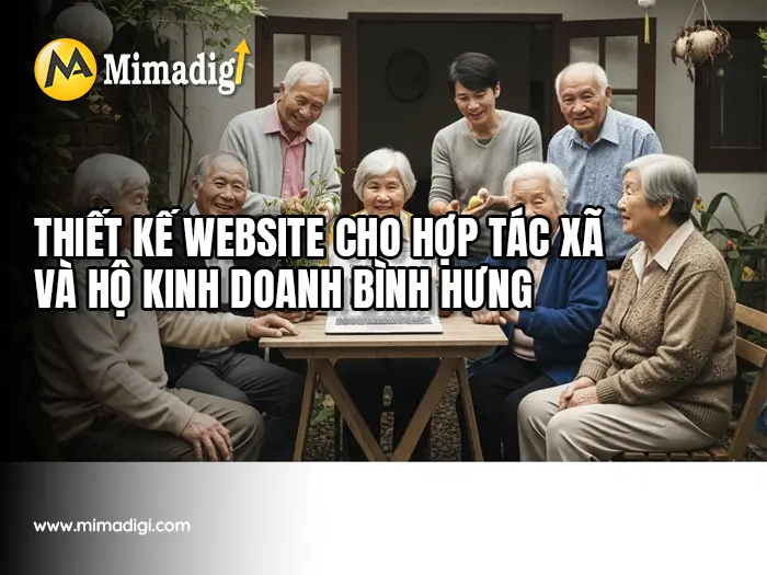Website design for cooperatives in Bình Hưng Commune at MIMADIGI