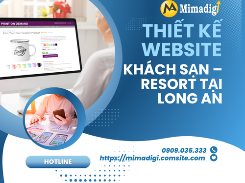 Hotel and resort website design in Long An by mimadigi
