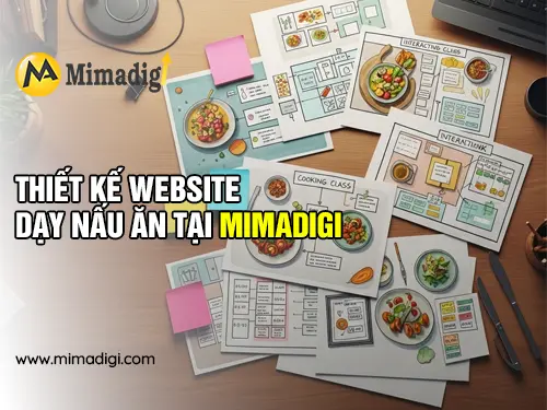Website Design for At-Home Cooking Class Services at MIMADIGI