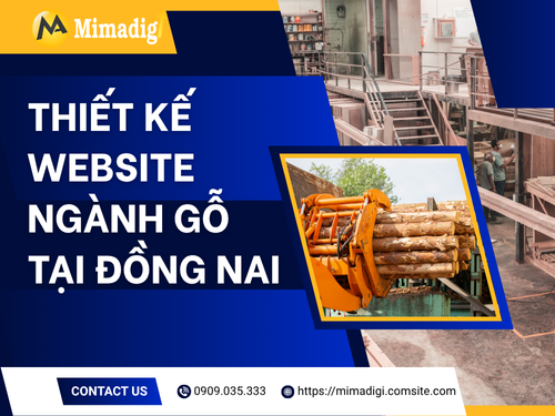 Website design for the wood industry in Dong Nai by mimadigi