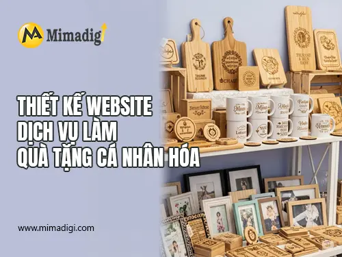 Website Design for Personalized Gift Services at mimadigi