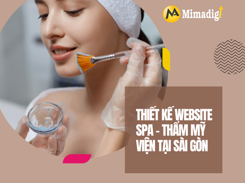 Spa & Beauty Salon Website Design in Saigon at mimadigi