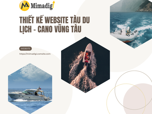 Vung Tau Tourist Boat - Canoe Website Design with MIMADIGI