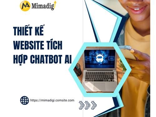 Website design with AI chatbot integration by mimadigi