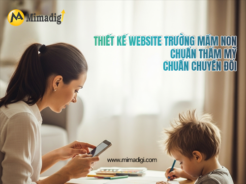 Kindergarten website design at mimadigi