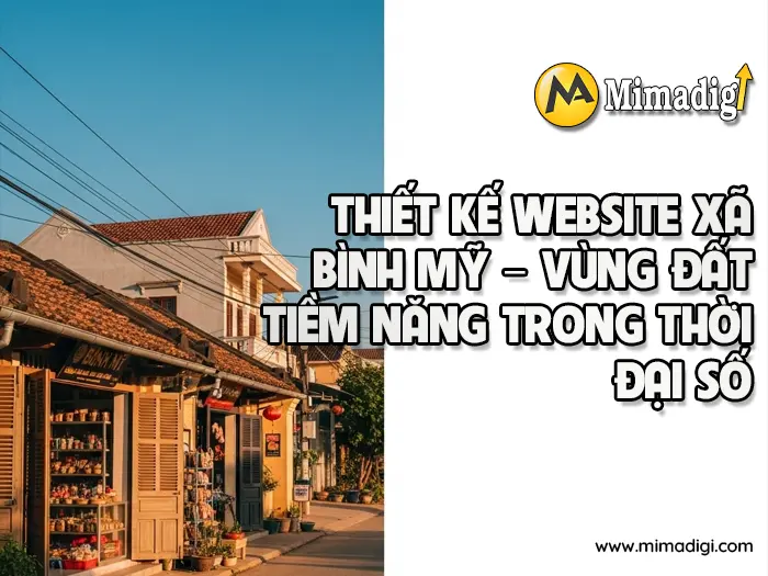 Website Design for Binh My Commune at mimadigi