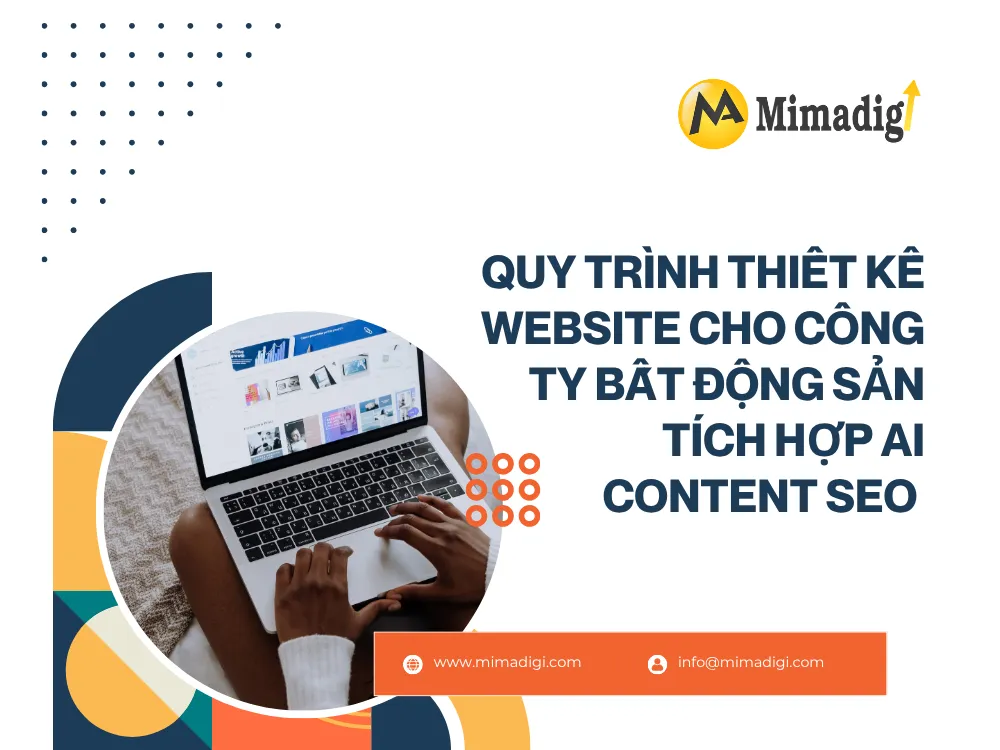 Quy Trình Thiết Kế Website Cho Công Ty Bất Động Sản Tích Hợp AI Content SEO tại mima