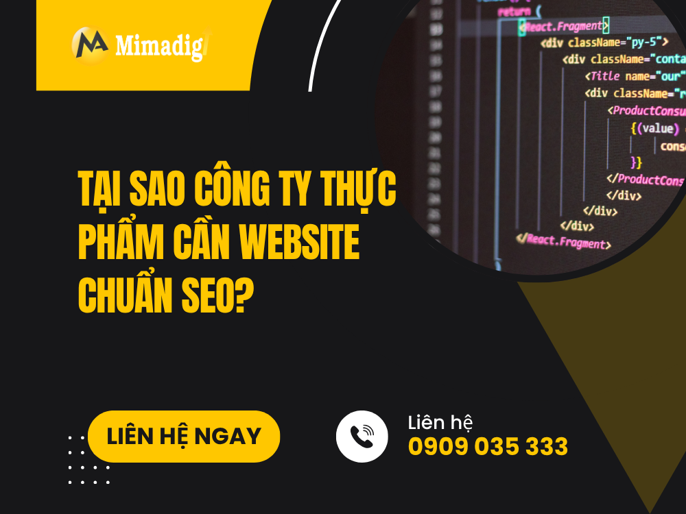 Tại Sao Công Ty Thực Phẩm Cần Website Chuẩn SEO?AI Content SEO Là Gì Và Tại Sao Nó Quan Trọng? tại mima