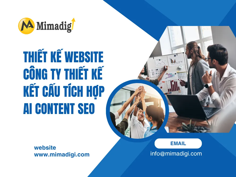 Thiết Kế Website Công Ty Thiết Kế Kết Cấu Tích Hợp AI Content SEO tại mima