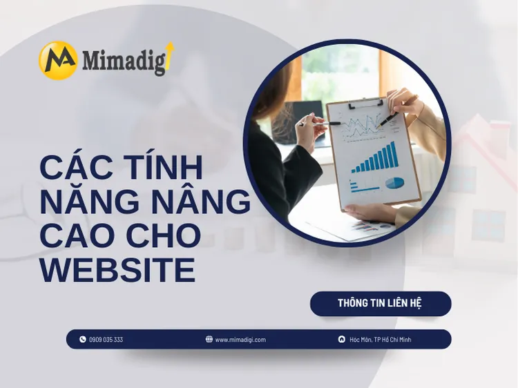 Các tính năng nâng cao cho website công ty may mặc tại mima