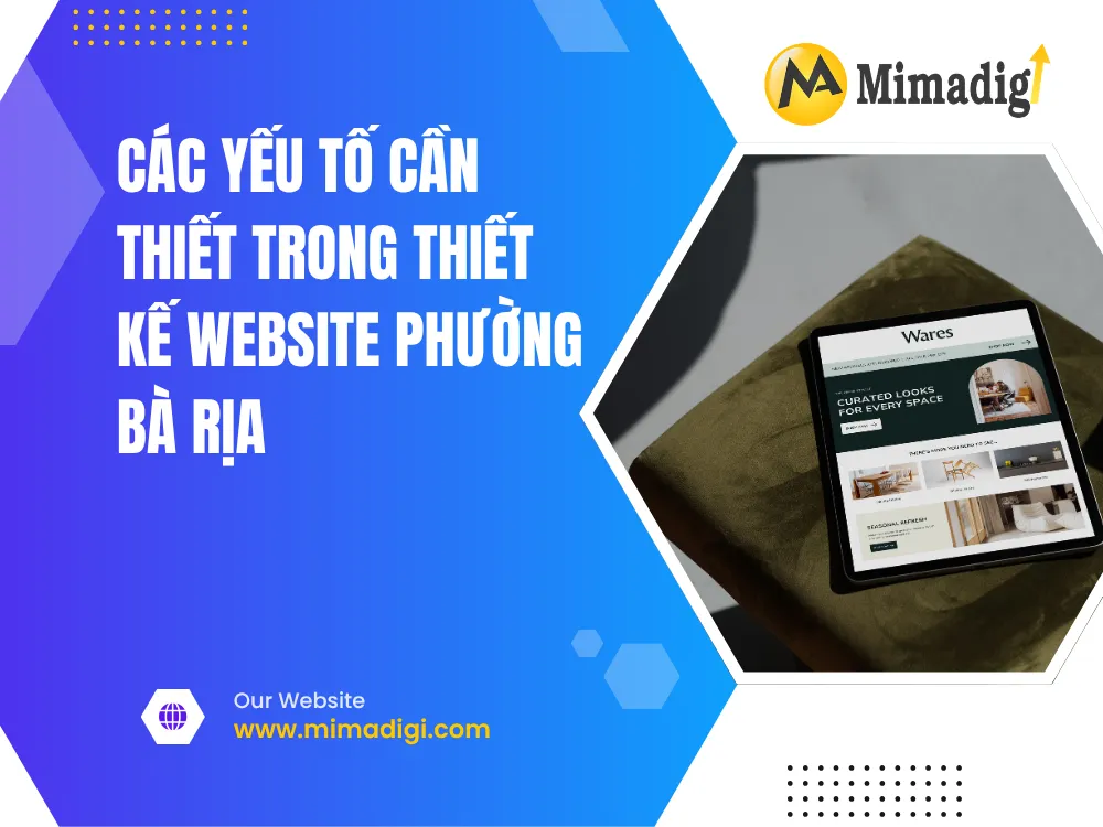 Các yếu tố cần thiết trong thiết kế website tại mima