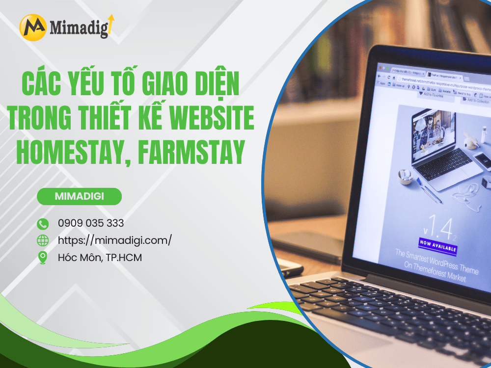 Các Yếu Tố Giao Diện Trong Thiết Kế Website Homestay, Farmstay tại MIMA