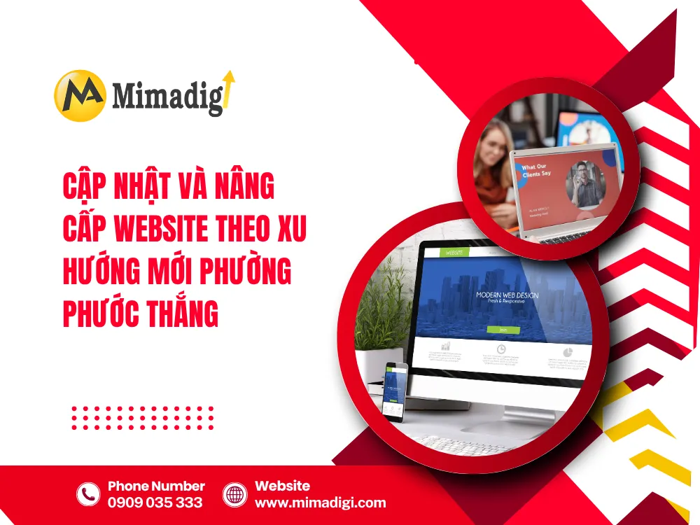 Cập nhật và nâng cấp website theo xu hướng mới tại mima