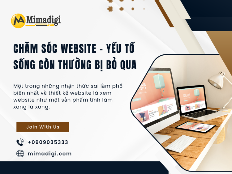 Chăm Sóc Website – Yếu Tố Sống Còn Thường Bị Bỏ Qua