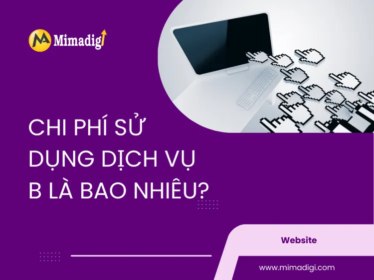 Chi phí sử dụng dịch vụ B là bao nhiêu? tại mima
