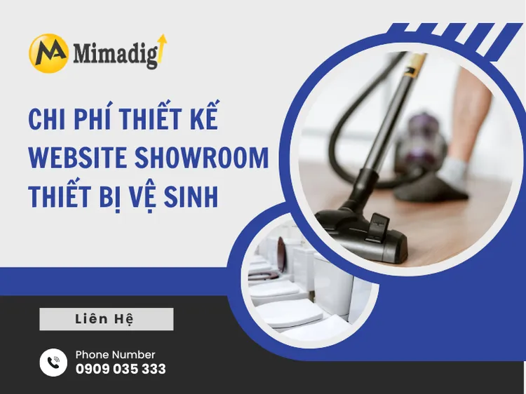 Chi phí thiết kế website showroom thiết bị vệ sinh tại mima