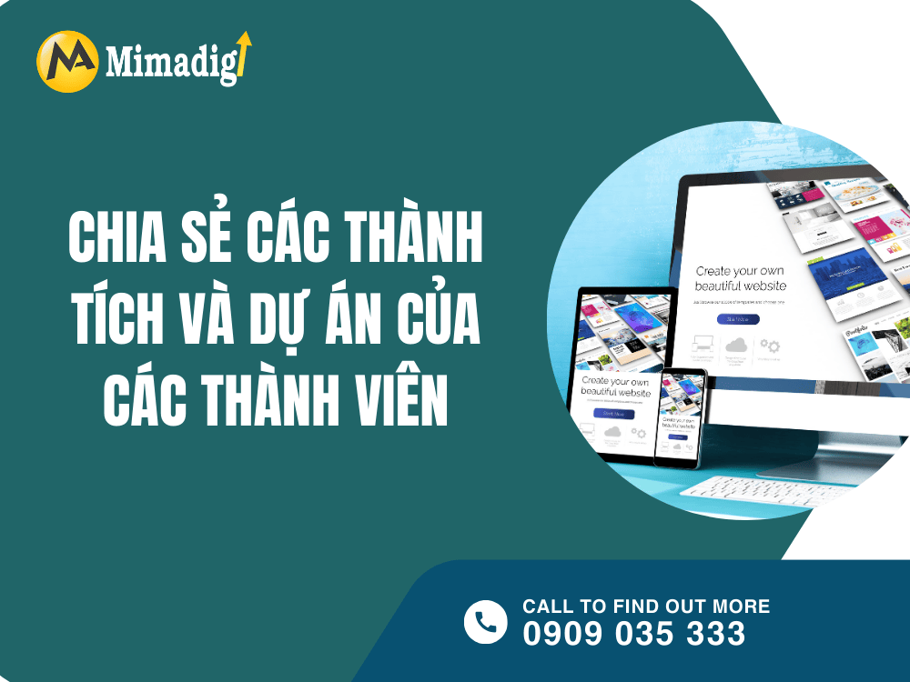 Chia sẻ các thành tích và dự án của các thành viên tại MIMA