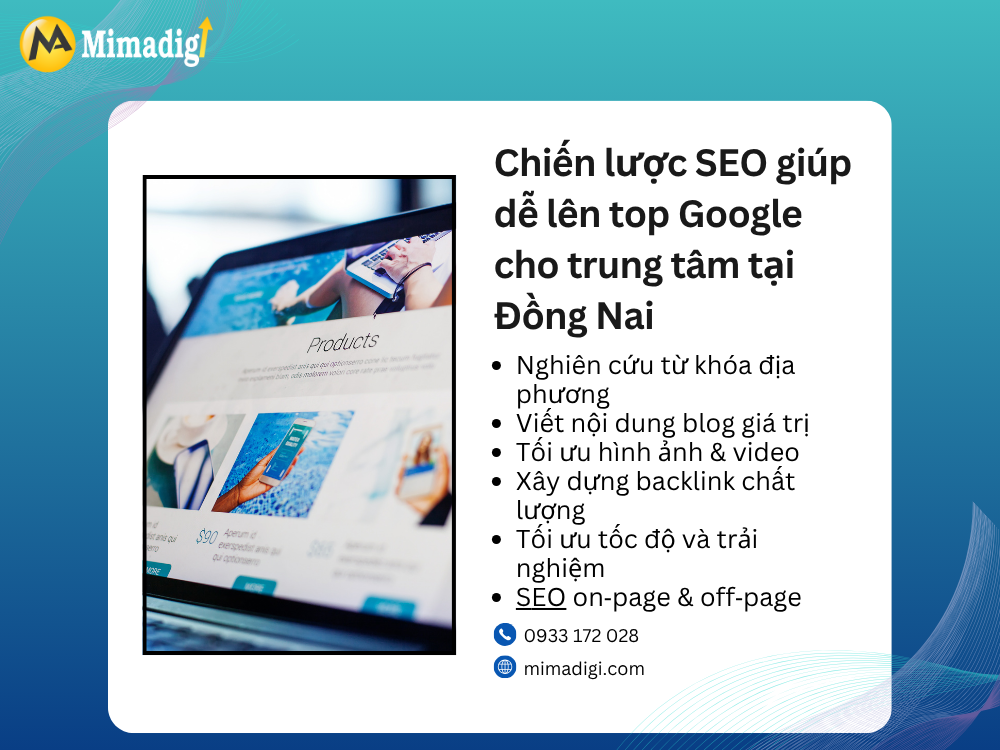 SEO Strategy to Rank High in Google for Đồng Nai English Centers at mimadigi
