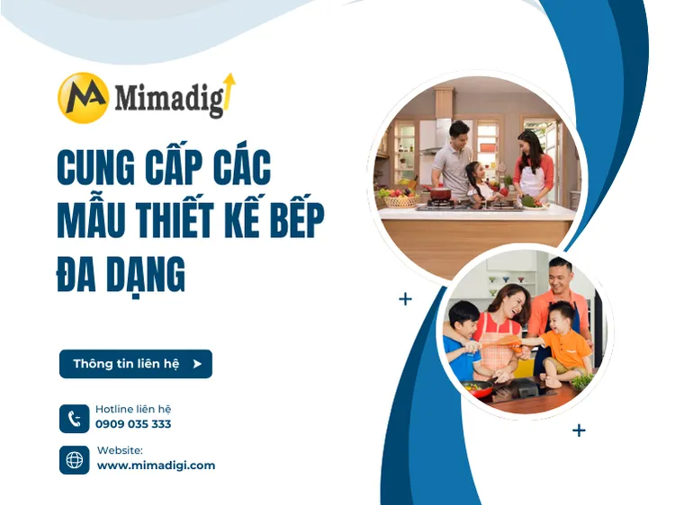 Cung cấp các mẫu thiết kế bếp đa dạng tại mima