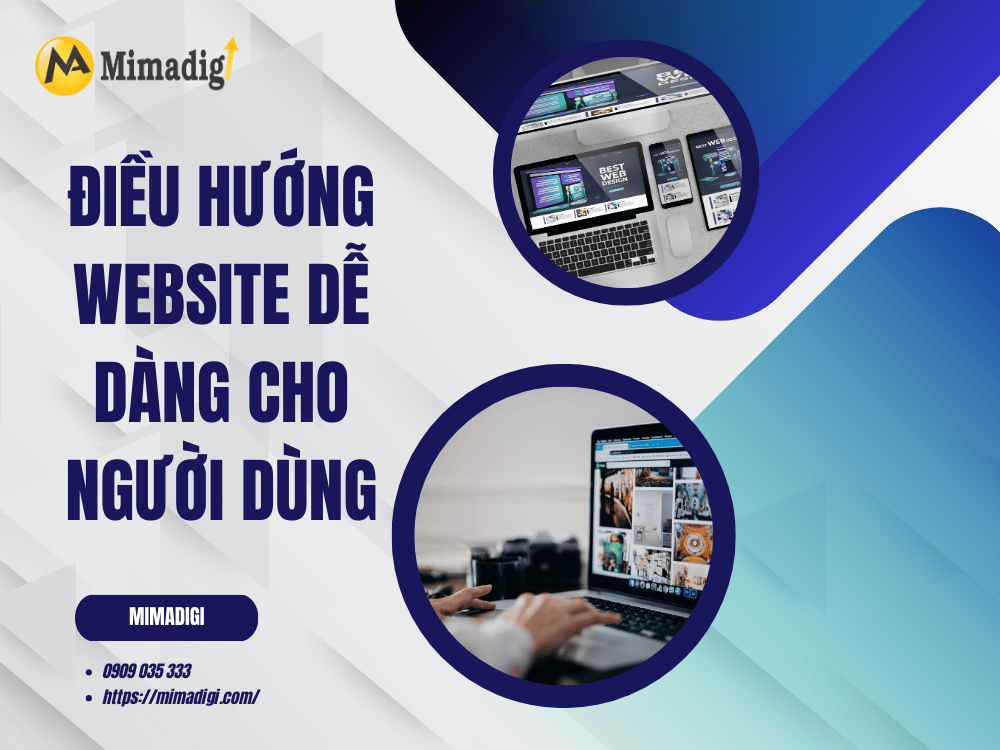 Điều hướng website dễ dàng cho người dùng tại MIMA