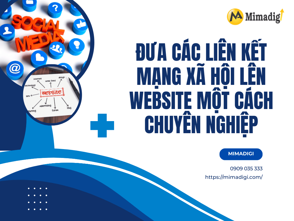 Put social media links on the website professionally at MIMA