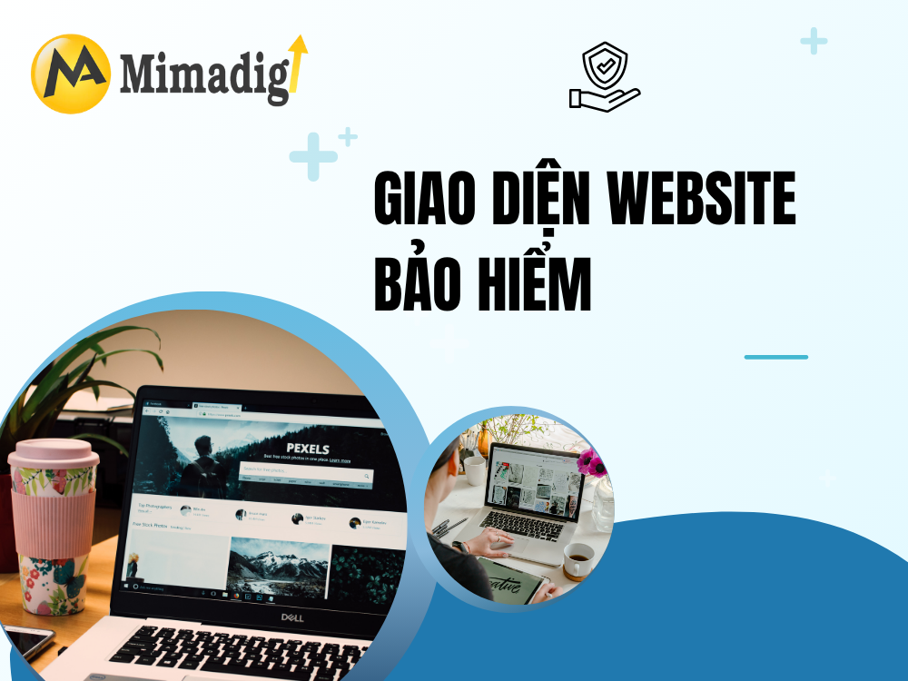 GIAO DIỆN WEBSITE BẢO HIỂM  tại mima
