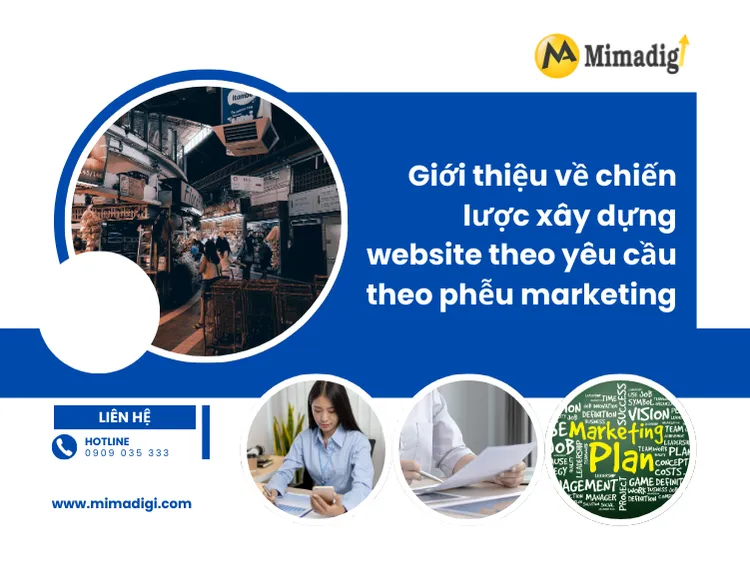 Giới thiệu về chiến lược xây dựng website theo yêu cầu theo phễu marketing tại mima