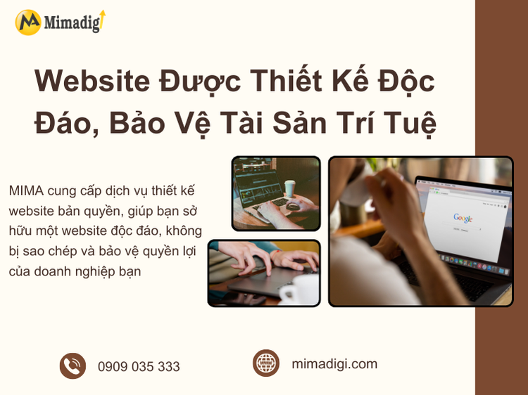 Uniquely Designed Website, Protect Intellectual Property at mima