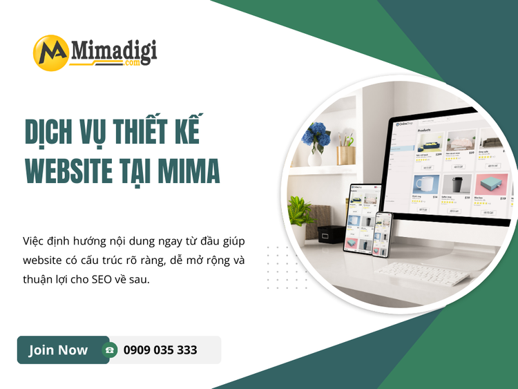 What does MIMA Digi's website design service include?
