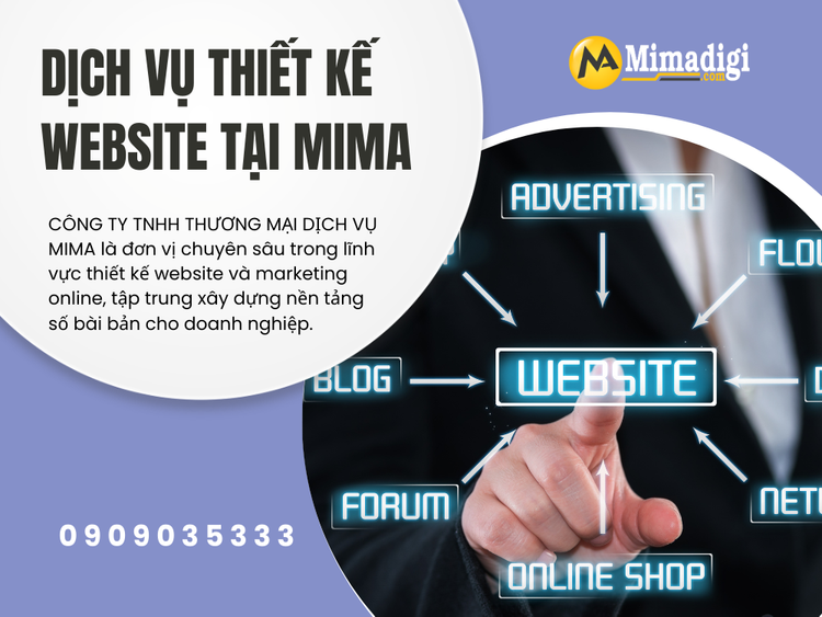 Dịch Vụ Thiết Kế Website Tại MIMA