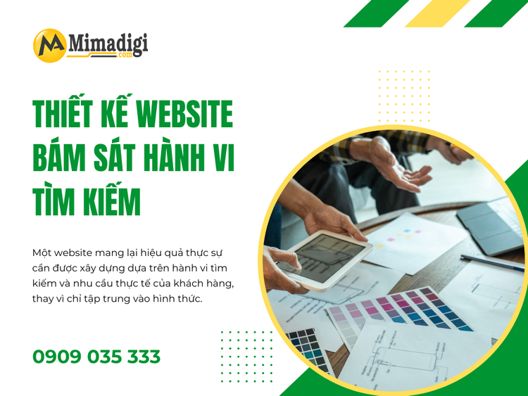 Website design aligned with customer search behavior