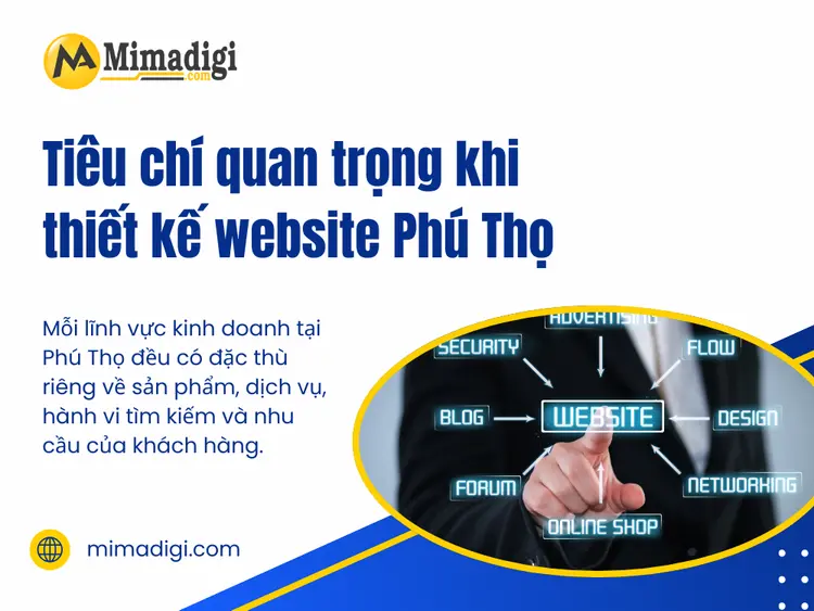 Tiêu chí quan trọng khi thiết kế website Phú Thọ